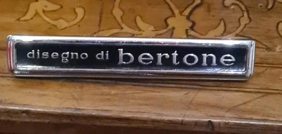  Bertone ALFA ROMEO JULIA GT JUNIOR ESCUDO DE ARMAS ESCRITO LOGOTIPO INSIGNIA BERTONE  Foto 1 de 3