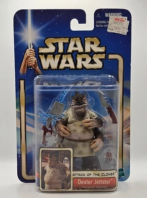 FIGURA DE ACCIÓN STAR WARS DEXTER JETTSTER (2002) AOTC Foto 1 de 4