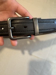 Columbia Herren Schwarz Gürtel Lederfutter Manmade Top Größe 32 - Bild 1 von 4