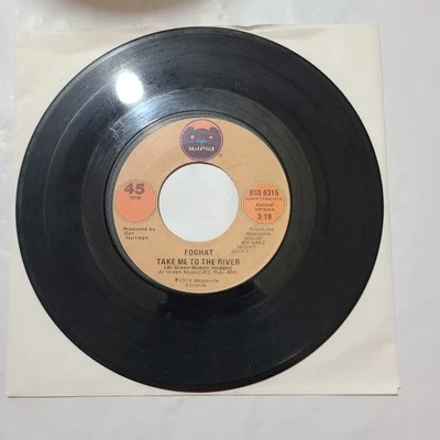 Foghat ~ Take Me To The River/ I'll Be Standing By ~ Bearsville 45 RPM  Record - Image 1 of 4