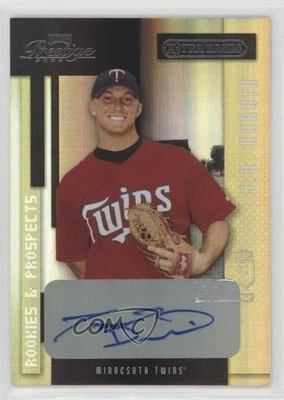 2004 Playoff Prestige Rookies & Prospects Xtra Bases Black /25 JD Durbin Auto - Image 1 of 2