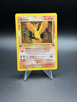 Pokemon Moltres 12/62 Fossil 1st Edition Holo RC101 - Image 1 of 2