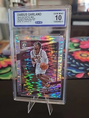 2021-22 Panini Optic Basketball Silver Pulsar Prizm #65 Darius Garland - Image 1 of 2