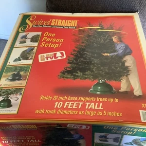 Giratorio recto El soporte para árbol de Navidad de un minuto tiene capacidad para árbol de 10' 100 lb - Imagen 1 de 9