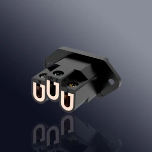 VIBORG IEC Inlet AC socket Audio Grade Pure Red Copper IEC Socket Black - Picture 1 of 13
