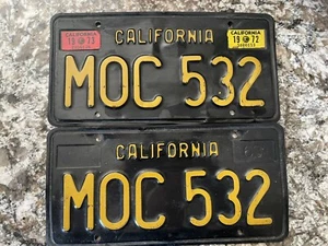 1963 CALIFORNIA LICENSE PLATES MOC 532 - Picture 1 of 1