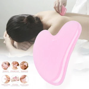 Natural Gua Sha Scraper Board Massage Face Neck Skin Lifting Wrinkle RemoverBGL - Picture 1 of 17