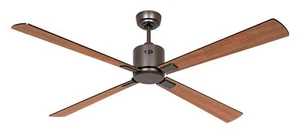 DC ceiling fan with Remote Indoor fan Eco Neo Bronze 152 cm 60" Black Teak - Picture 1 of 4