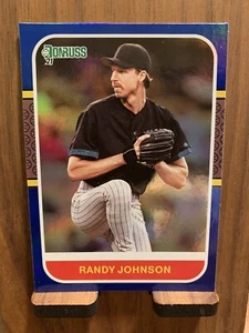 2021 Panini Donruss - Retro 1987 Holo Purple #218 Randy Johnson - Picture 1 of 2