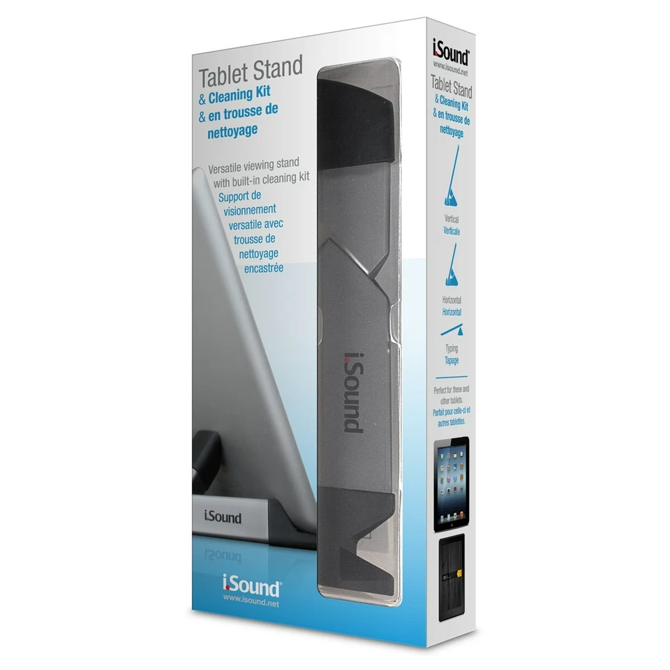 iSound Tablet Stand & Cleaning Kit for Apple iPad, Amazon Fire & Android Tablets - Image 1 of 2