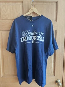 NWT Rare Vintage Mariano Rivera Immortal MLB New York Yankees T-Shirt Size 2XL - Picture 1 of 4