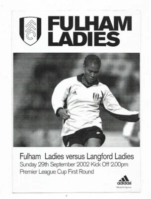 2002/03 Womens Premier League Cup - FULHAM LADIES v. LANGFORD LADIES - Image 1 of 2