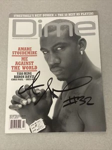 AMARE STOUDEMIRE Signed Auto DIME Basketball Magazine NBA Phoenix Suns NY Knicks - Picture 1 of 2