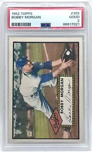 1952 Topps #355 Bobby Morgan PSA 2 GOOD - Picture 1 of 2