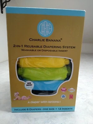 Charlie Banana 2 in 1 Reusable Diapering System Washable or Disposable Insert  - Image 1 of 4