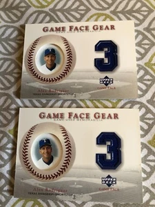 Alex Rodriguez Game Used Jersey 2003 Upper Deck Game Face Gear Lot Of 2  - Picture 1 of 1