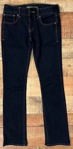 Pantalones de mezclilla para mujer Express Barely Boot tiro bajo azules talla 2R - Imagen 1 de 12
