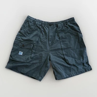 原装 Island Sport 男式大号钥匙 Largo 绿色工装短裤 抽绳 — 第 1/4 张图片