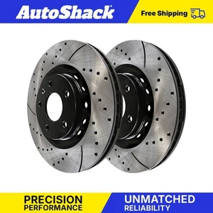 Front Coated Disc Brake Rotors Set for Ford Explorer Flex Lincoln MKS MKT - Picture 1 of 7
