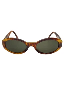 VALENTINO OLIVER BY VALENTINO Sunglasses Oval Tortoiseshell Pattern BRW GRN Wome - Picture 1 of 6