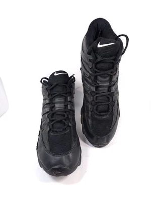 Botines de fútbol Nike para hombre césped negros blancos talla 10 zapatos de entrenamiento atléticos de EE. UU. Foto 1 de 4