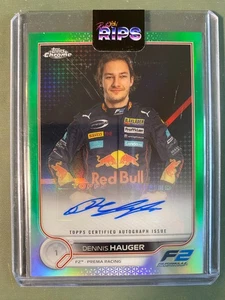 2022 Topps Chrome Dennis Hauger #99/99 Green Auto F2 Prema CAC-DH - Picture 1 of 2