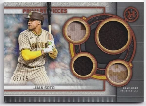2023 Museum Juan Soto Primary Pieces Quad Relics Game Used Jersey Copper #/75 - Bild 1 von 2