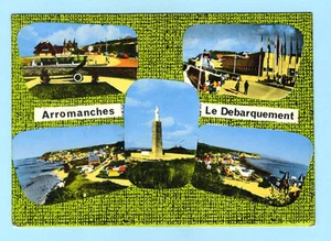 CARTOLINA ARROMANCHES VEDUTE -FRANCIA postcard-carte postale-p cartoline - Imagen 1 de 1