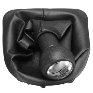 Car Gear Shift Knob 5 Speed Gaitor Boot Cover Leather for Peugeot 207 307 CC - Picture 1 of 9