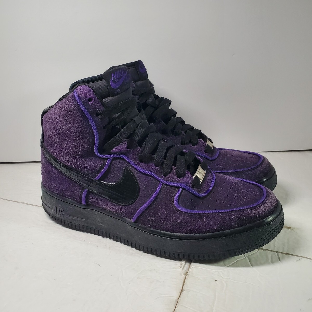 【美品】NIKE AIR FORCE 1 CB34 ブラック/パープル オフィシャルイメージ】ナイキ エア フォース マックス CB
