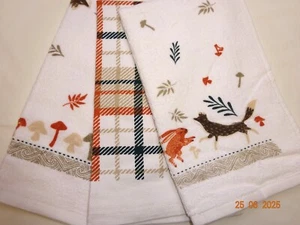 3 Geschirrtuchset aus 100 % Baumwolle. Waldwesen. Lovey New Design - Bild 1 von 4