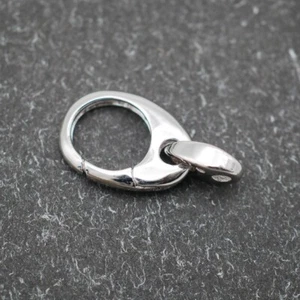 Cierre de mosquetón de plata de ley broche a presión para pulsera collar A5290 - Imagen 1 de 10