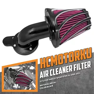 Whirling Sucker Air Cleaner Filter Kit Fit For Harley Sportster 883 1200 2004-22 - Picture 1 of 13