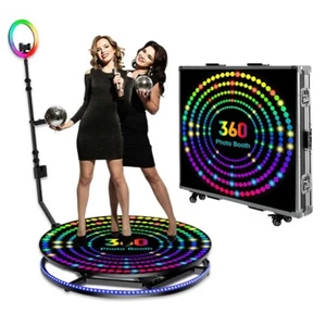 360 Photo Booth Video Motion Automatic Rotating Selfie Platform Photo Booth 68cm - Picture 1 of 13