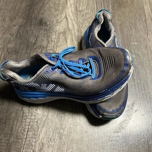 Hoka One One Bondi 5 Mens Size 10 Gray/Blue Running Shoes Sneakers 1014757 CGTB - Picture 1 of 7