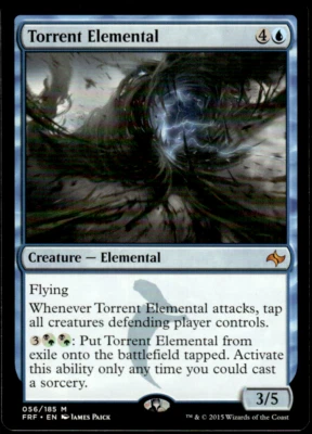 x1 Torrent Elemental MTG Fate Reforged LP/NM Magic The Gathering  - Image 1 of 2