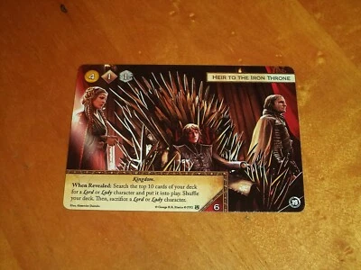 Heir to the Iron Throne LCG 2nd Edition A Game of Thrones Alternate Art Promo - Image 1 of 2