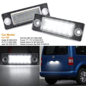2x Kennzeichen Beleuchtung LED Kennzeichenbeleuchtung für VW Golf  5 T5 Passat - Bild 1 von 9