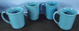 Vintage Set 4 Corning Ware Brand Blue Mug Commercial Grade Coffee Cup USA NY - Picture 1 of 5
