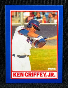 KEN GRIFFEY JR. - 1991 Pepsi Cola GRIFFEYS - #1 of 8 - Rare Early Baseball Card - Picture 1 of 2