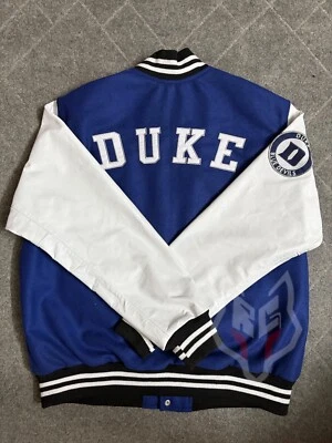 Chaqueta Universitaria Duke Blue Devils Lettermen Chaqueta de Fútbol US Tarrif Pagada  Foto 1 de 4