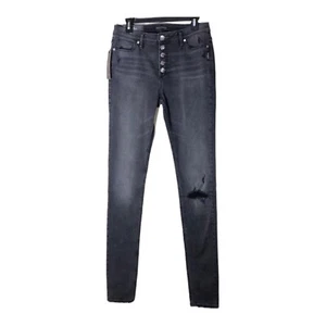 NEW Silver Jeans Womens Robson Jeggings Distressed High Rise Button Fly Size 30 - Picture 1 of 7