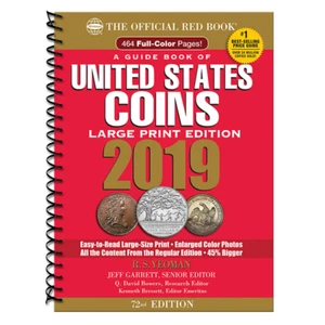2019 Large Print Red Book Of US Coins Soft Cover Redbook IN STOCK AND SHIPPING - Picture 1 of 1