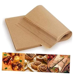 Unbleached Parchment Paper Baking Liners Sheets, 100 Pcs Precut 10x14 Brown - Picture 1 of 8