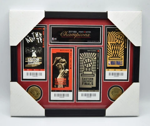 Toronto Raptors 2019 NBA Finals Champions Ticket Collection & Coins Limited Ed Cover