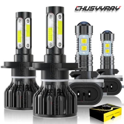 For Hyundai Accent 2000-2017 4x LED faro Hi/lo niebla luz Combo 6000K bombillas - Image 1 of 4