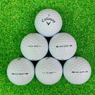 Pelotas de golf Callaway hexagonales suaves usadas 24 en perfecto estado, calidad AAAAA Foto 1 de 4