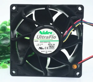 Nidec V92E12BUA7-57 9CM 9038 12V 3.24A 4-pin double ball PWM high speed fan - Picture 1 of 4