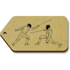 'Fencing Lunge' Gift / Luggage Tags (Pack of 10) (TG029860)