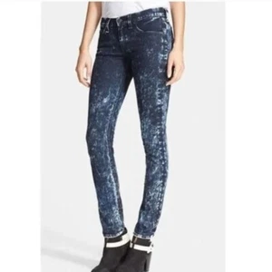 Rag & Bone Dark Acid Wash Skinny Jeans Womens Size 29 - Picture 1 of 10